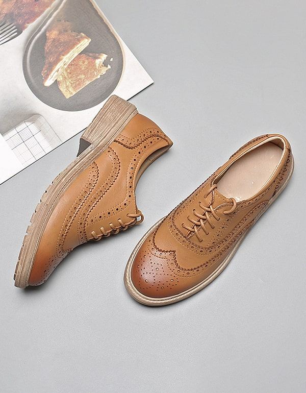 Brock Brytyjskie Buty Oxford Dla Kobiet