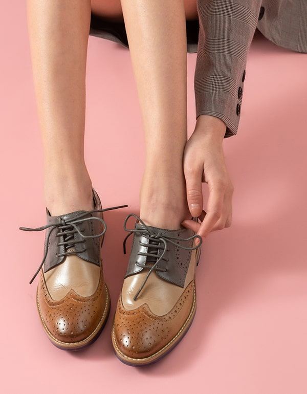 Brock Brytyjskie Buty Oxford W Stylu Vintage Dla Kobiet