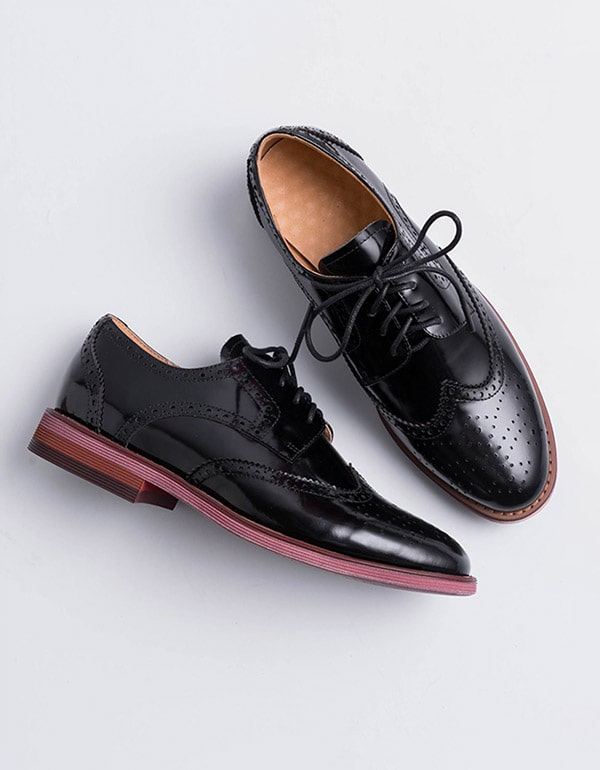 Damskie Brytyjskie Buty Oxford W Stylu Vintage Brock