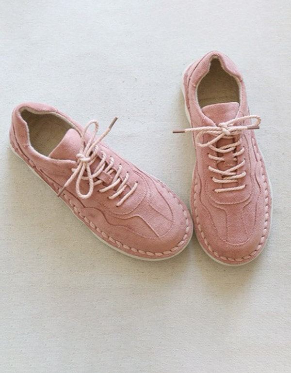 Retro Casual Okrągłe Wygodne Miękkie Buty