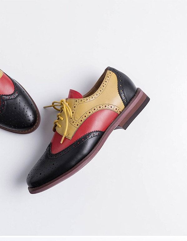 Damskie Brytyjskie Buty Oxford W Stylu Vintage Brock