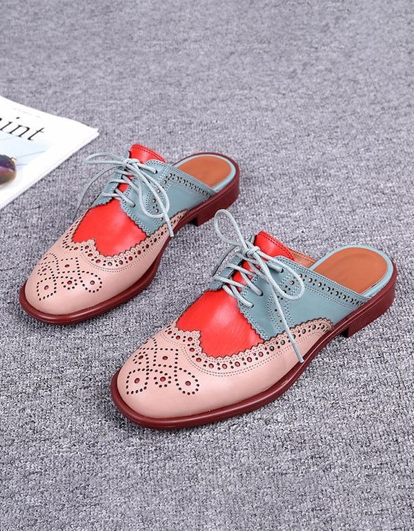 Klapki Damskie W Stylu New Vintage Oxford