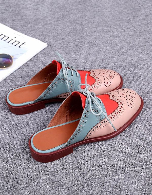 Klapki Damskie W Stylu New Vintage Oxford