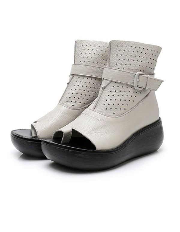 Letnie Buty Na Platformie Slip Toe