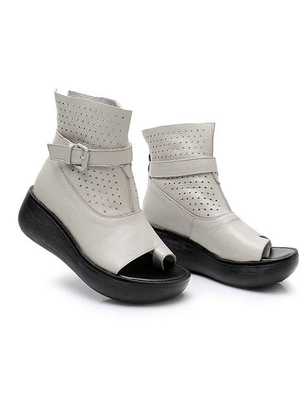 Letnie Buty Na Platformie Slip Toe