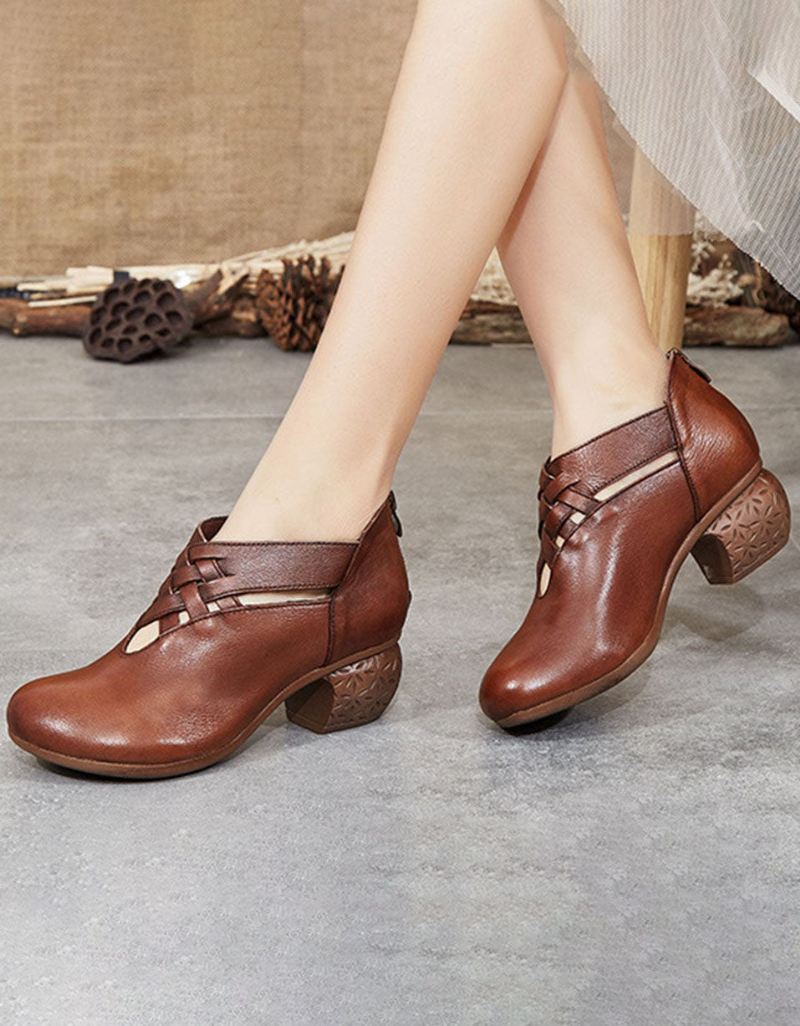 Wiosenne Wygodne Tkane Buty Retro Chunky | Buty Na Prezent