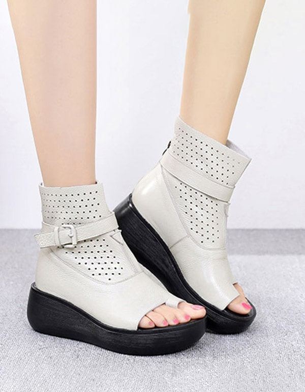 Letnie Buty Na Platformie Slip Toe