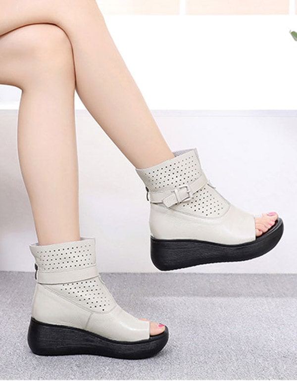 Letnie Buty Na Platformie Slip Toe