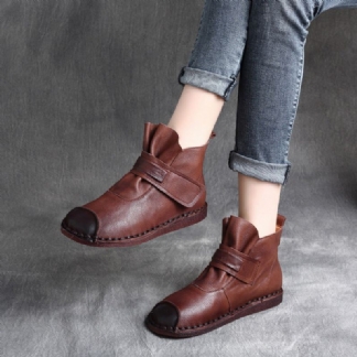 Casual Retro Skórzane Ręcznie Robione Krótkie Buty | Buty Na Prezent