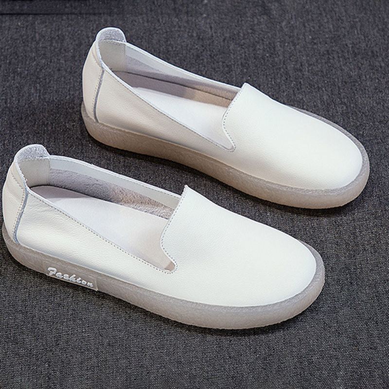 Casual Soft Damskie Baleriny-białe | 35-41