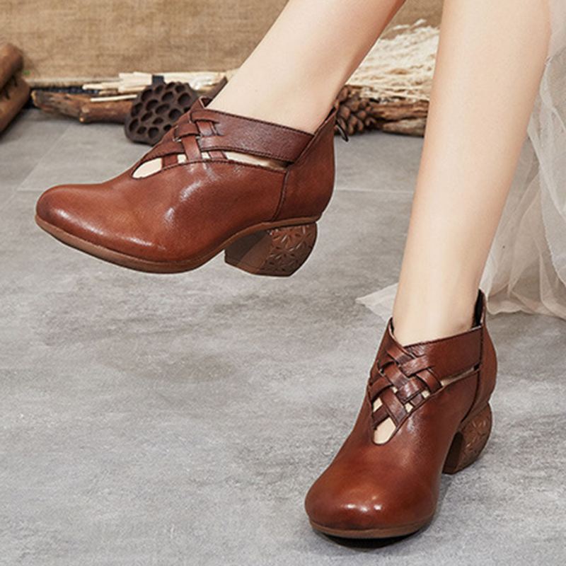 Wiosenne Wygodne Tkane Buty Retro Chunky | Buty Na Prezent