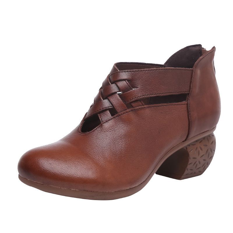 Wiosenne Wygodne Tkane Buty Retro Chunky | Buty Na Prezent